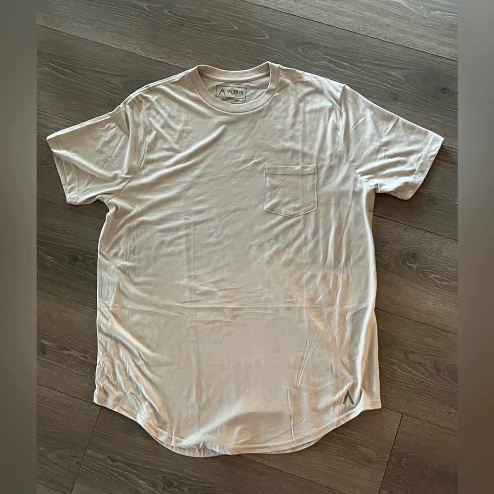 NWOT Acrux Mens Cream T-shirt Size 2X